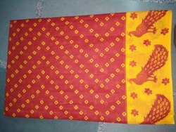 Printed cotton saree, Saree Length : 6.50 meter with blouse piece