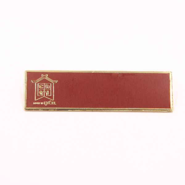 The Red and Gold Name/Logo Badge