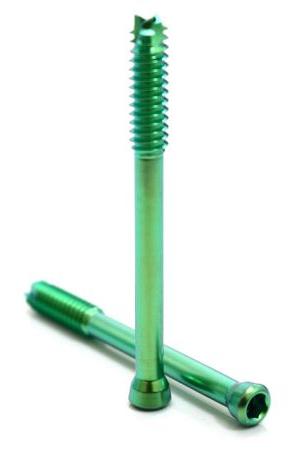 Titanium 7.3mm Cannulated Conical Screw, Color : Green