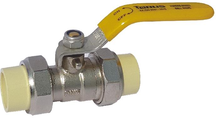 CPVC Double Union Ball Valve, for Industrial, Color : Grey