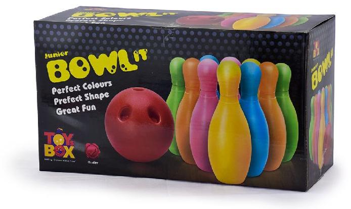 Bowl it Junior / Bowling Game with 10 Bottles & 2 Balls