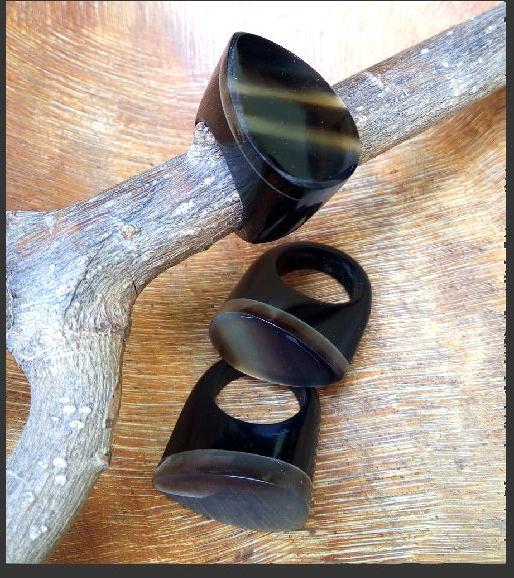 Polished Buffalo Horn Finger Rings, Occasion : Casual Wear, Party Wear