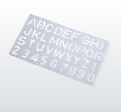 Plastic Alphabet Stencil, Color : white