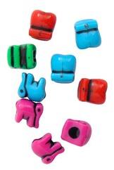 Plastic Elephant Bead, Color : Red, Blue, Orange, Green etc.
