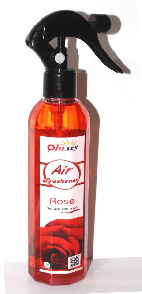 Red Rose Air Freshener, for Car, Office, Room, Form : Liquid