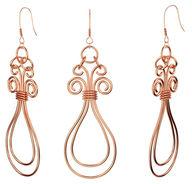 Polished Platinum Wire Earrings, Style : Antique