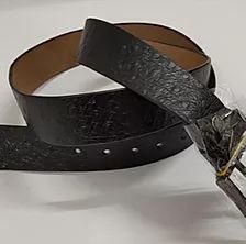 Plain mens leather belt, Technics : Machine Made