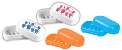 Modware Rectangular Plastic Soap Dish, Color : Blue, Orange, White