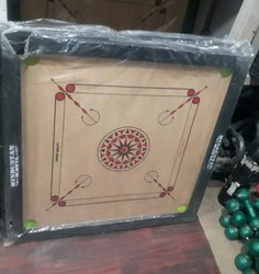 Pine Wood Carrom Board, for Playing, Pattern : Printed