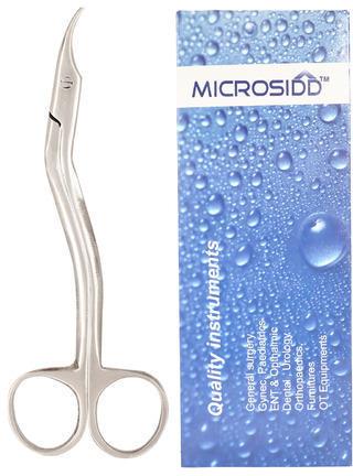 Non Polished Suture Cutting Scissor, for Surgical, Color : silver
