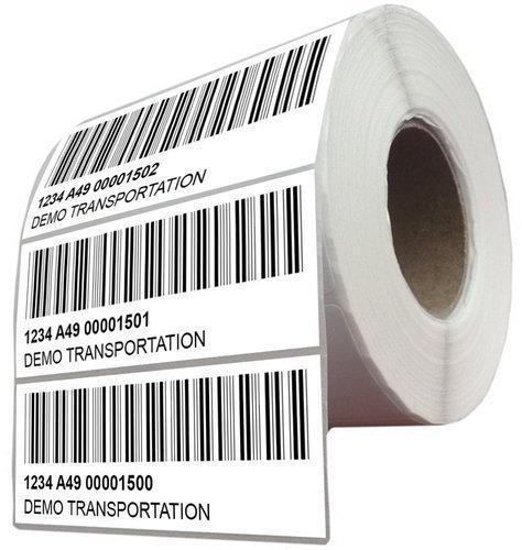PET BOPP Barcode Stickers, Packaging Type : Roll