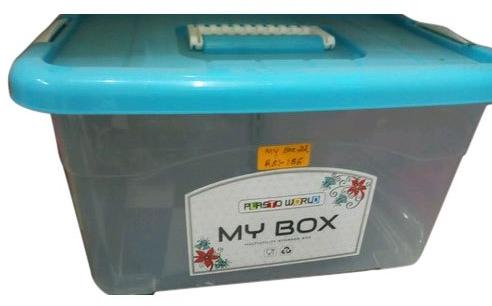 Rectangle Plastic Food Box, Color : Transparent