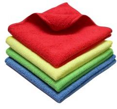 Microfiber Car Cleaning Cloth Towels, Packaging Type : Polybag