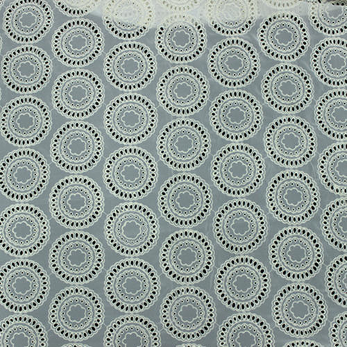 White Embroidery Fabric