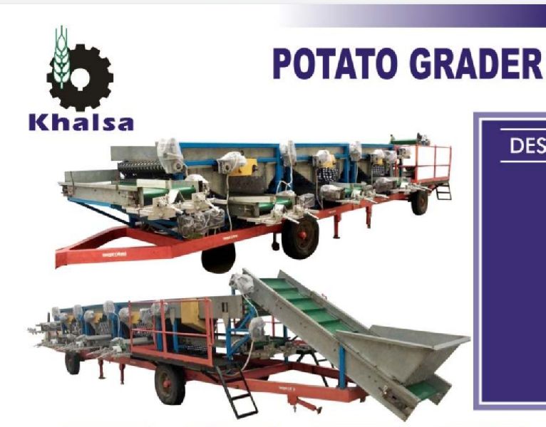 Khalsa Electric 1000-2000kg Potato and Onion Grader, Certification : ISO 9001:2018
