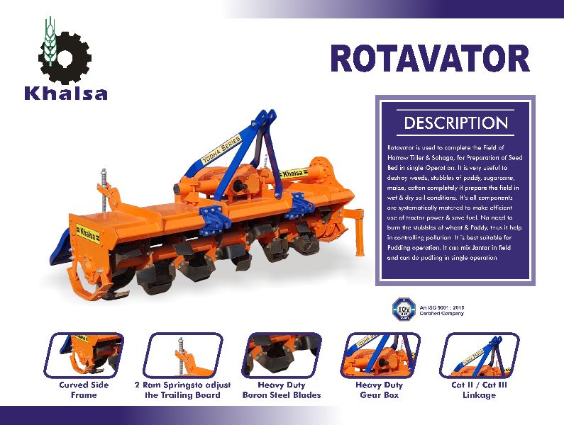600-800kg Rotavator, for Agriculture Use