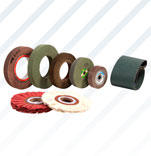 Round Coated Polishing Wheels, for Material Finishing, Size : 10inch, 14inch