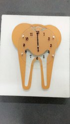 Dental Tooth Shape Wall Clock, Packaging Type : box