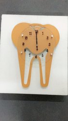 Dental Tooth Shape Wall Clock