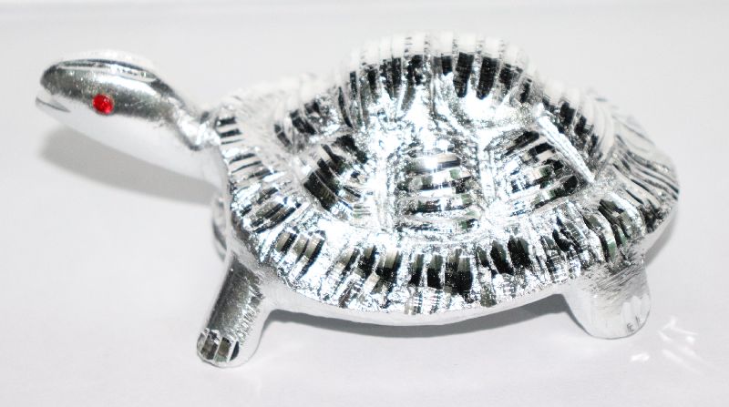 Divya Shakti Turtle In White Metal