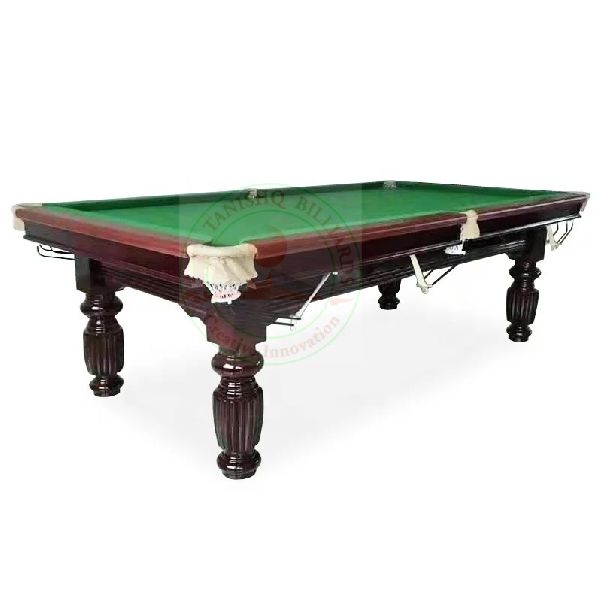Brown Rectangular Black Polished Natural Wooden Parlor Pool Board Tables, for Playing Use