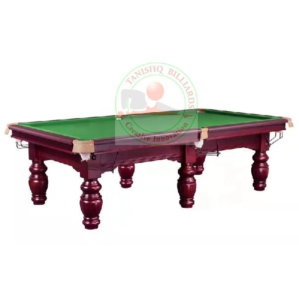 Polished Natural Wooden Standard Pool Table Dealers for Playing Use