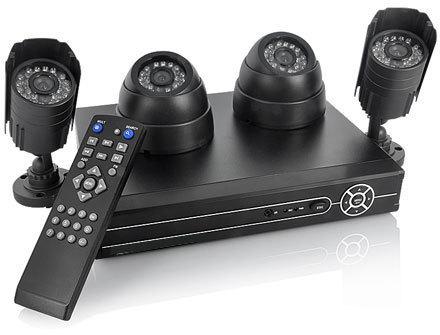 DVR Surveillance System, Color : Black