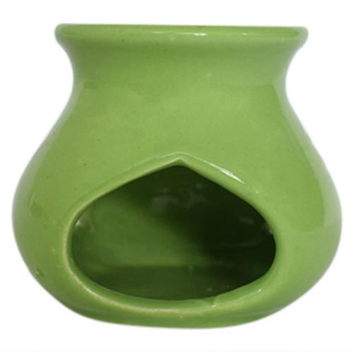 Ceramic Oil Candle Diffuser, Color : Green