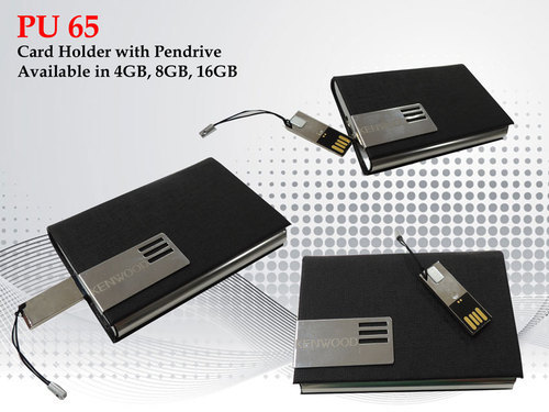 Card Holder With Pen Drive, Packaging Type : Paper Box