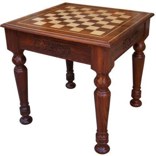 Wood Table Chess Board
