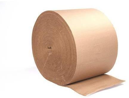 Plain Card Board Corrugated Paper Roll, Color : Brown