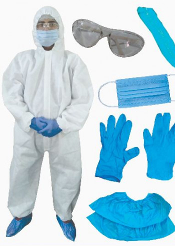 Elastic Wrist Hood Coverall Suit