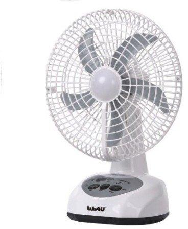 Rechargeable Table Fan With Led Light, for Industrial, Commercial, Voltage : 220V