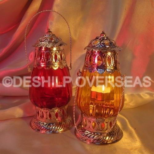 Colored Glass Lantern, Style : Traditional