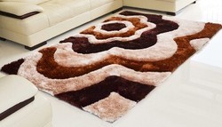 Polyester Shaggy Rugs, Color : Multicolor