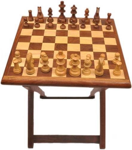 WOODEN CHESS TABLE