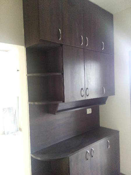 Polished Wood Modular Cabinet, for Kitchen Fitting, Pattern : Plain