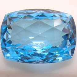 Long Cushion Blue Topaz Gemstone, for Breacelet Use, Feature : Optimum Strength, Water Proof