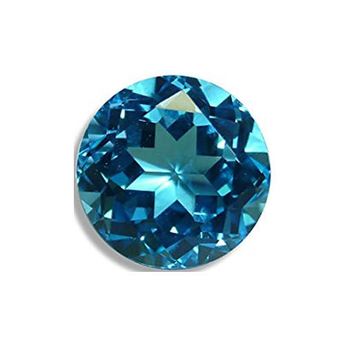 Round Shaped Blue Topaz Gemstone, for Breacelet Use, Pendent Use, Feature : Good Looking, Washable