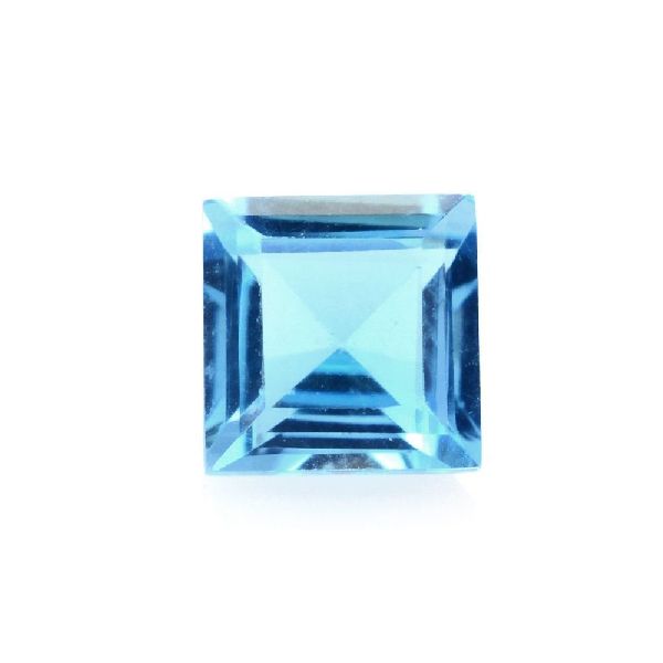 Square Shaped Blue Topaz Gemstone, for Breacelet Use, Pendent Use, Feature : Crack Resistance, Stain Resistance