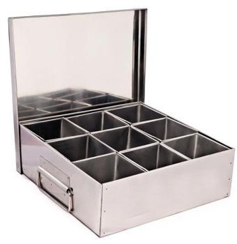 Stainless Steel Spice Box, Color : Silver