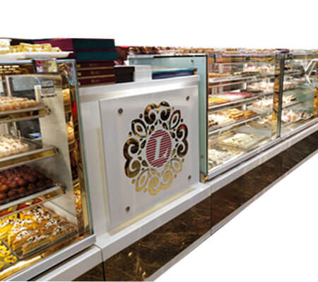 Front Open Glass Display Counter, Feature : Fast Cooling, Non Breakable, Works In Low Power