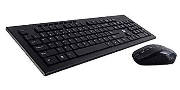 HP Multimedia Keyboard & Mouse, Color : Black