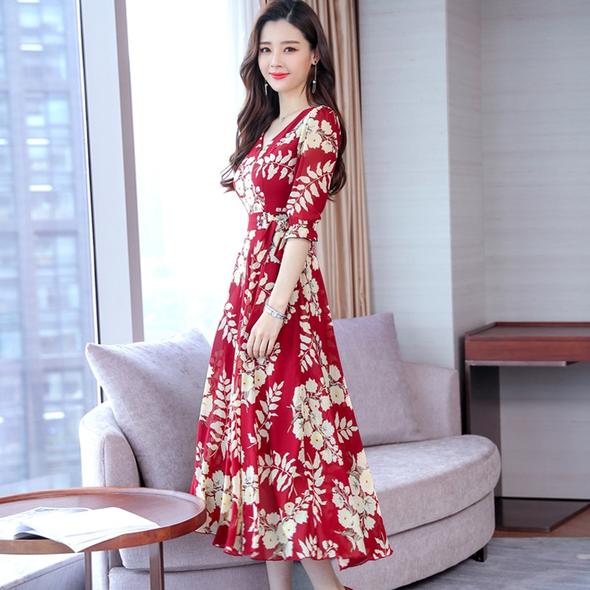 Printed Cotton Ladies Long Gown, Feature : Fine Finish