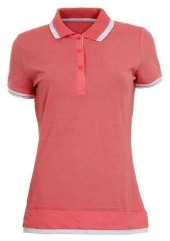 Cotton Ladies Polo T-Shirts, Feature : Easily Washable