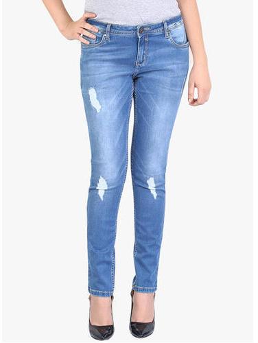 Denim Ladies Rugged Jeans, Feature : Comfortable