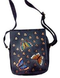 Butterfly Print women Polyester Shoulder Bag, Size : 8x10x2 inch