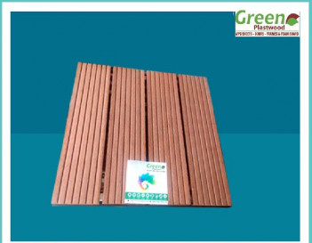 Square Polished Wooden Deck Tile, for Bathroom, Flooring, Feature : Anti Bacterial, Heat Resistant