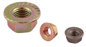DIN 6923-YZP Flange Nuts, Size : M3 to M20