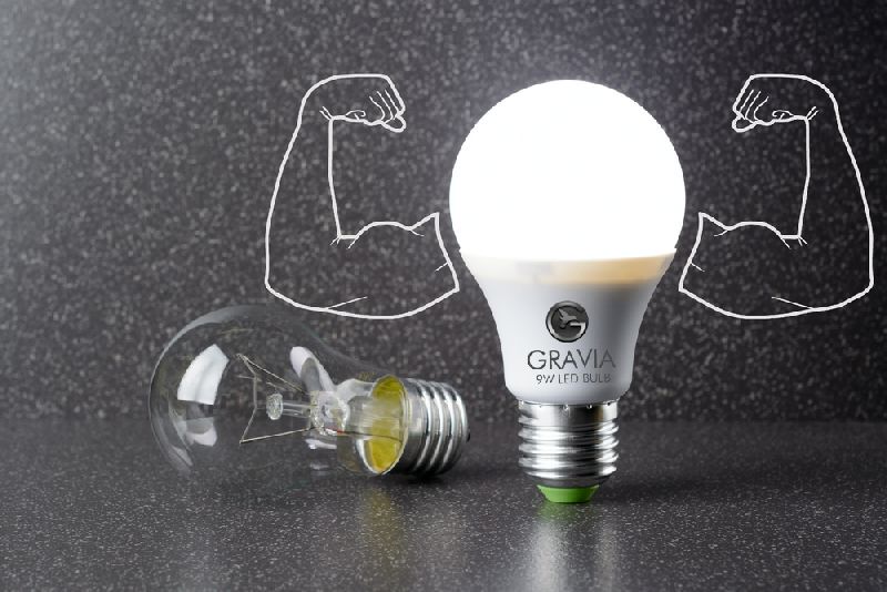 Gravia 15w LED Bulb, Shape : Round